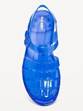 Old Navy womenβs jelly sandals sz 9 cobalt blue Closed Toe womens 90s Nostalgia
